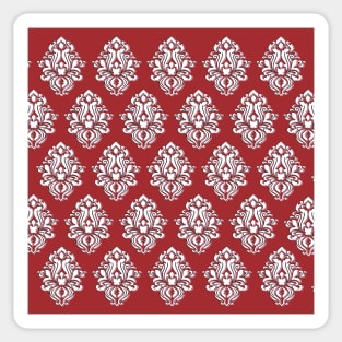 Red Block Printed effect Pattern Sticker